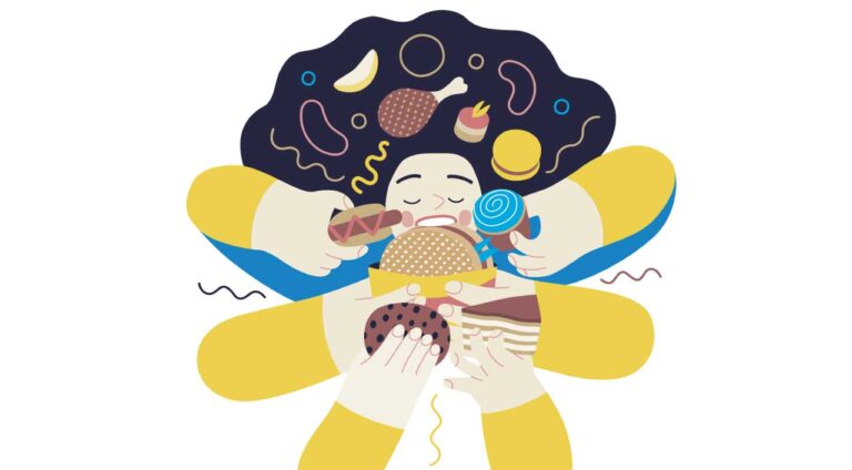 Illustration hyperphagie boulimique